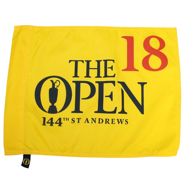 Three Open Championship Flags - 2015 (x2) at St. Andrews & 2018 at Carnoustie