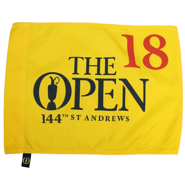Three Open Championship Flags - 2015 (x2) at St. Andrews & 2018 at Carnoustie