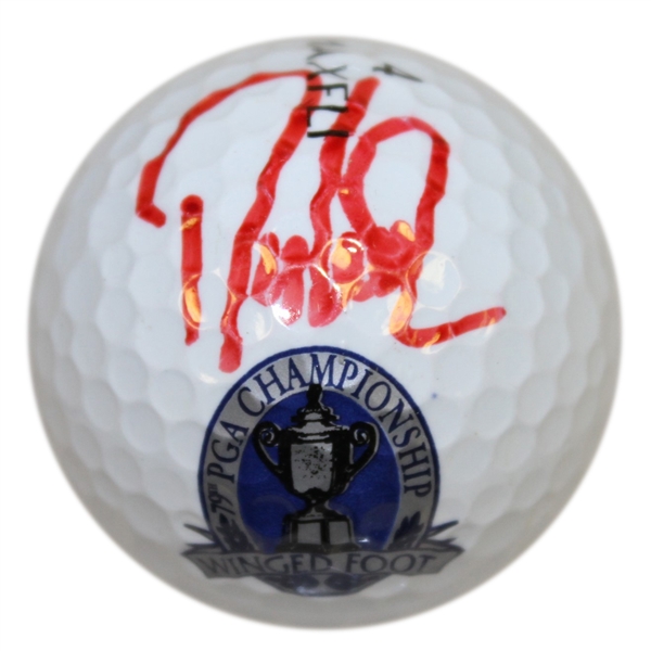 Davis Love III Signed 1997 PGA Championship at Winged Foot Logo Golf Ball JSA ALOA