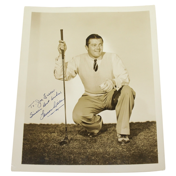 Lawson Little Signed 8x10 Photo - 1940 US Open Champ, US Am & Brit Am Champ JSA ALOA