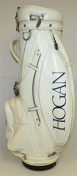 Ben Hogan Company White 'Edge' Logo Golf Bag with Raincover