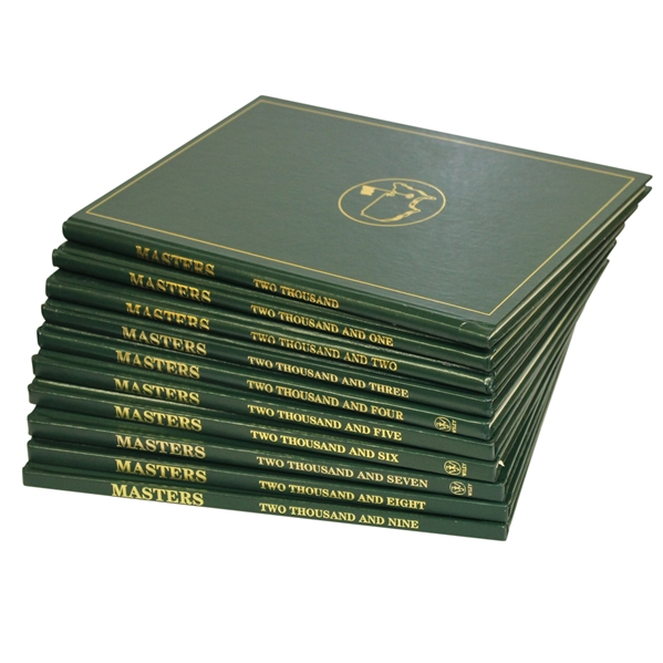 Ten Masters Tournament Annual Books - 2000-2009