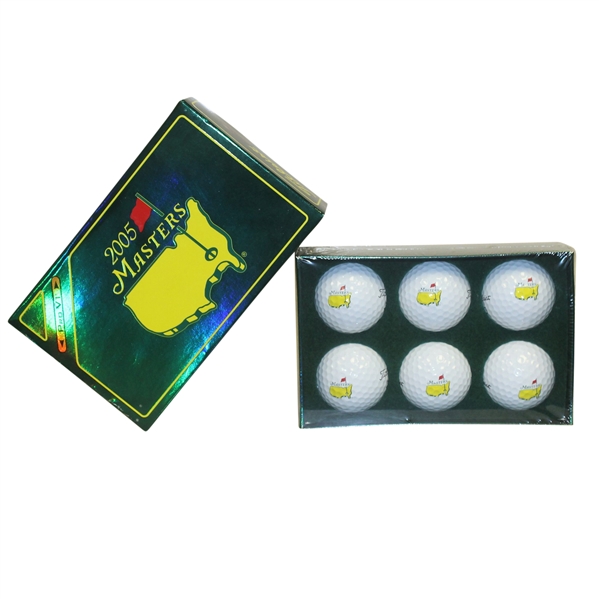 2005 Masters Tournament Half Dozen Pro V1 Golf Balls in Original Box - Unopened
