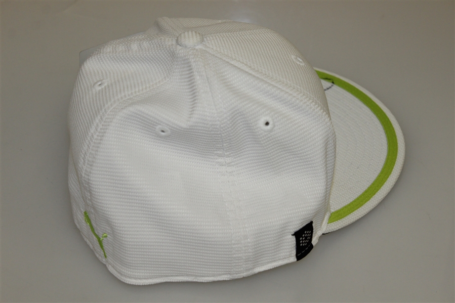 Rickie Fowler Signed White/Green Monoline PUMA Hat JSA #V35088