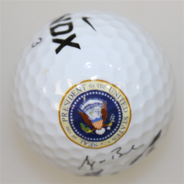 43rd President George W. Bush Signed Presidential Logo Golf Ball JSA ALOA