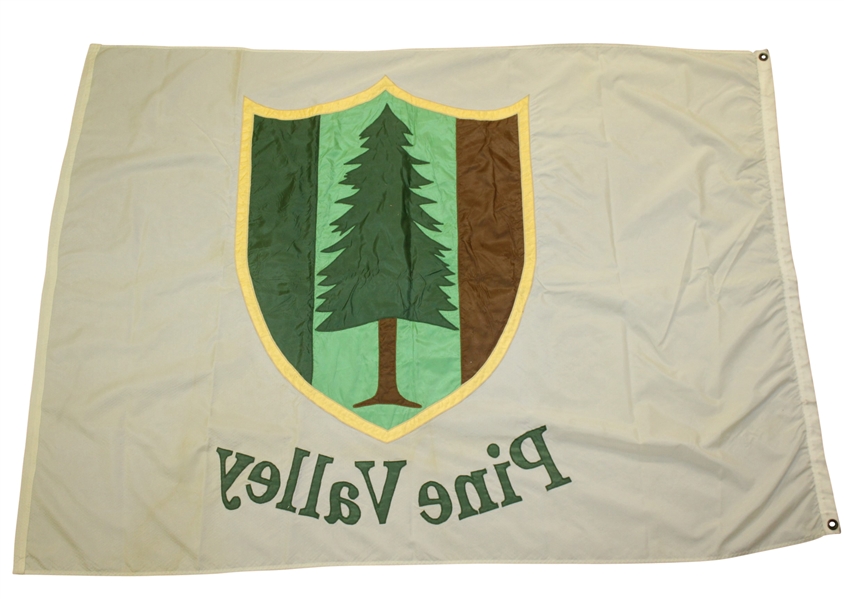 Pine Valley Golf Club Large Clubhouse Tournament Flown White Flag - Ransome 2000