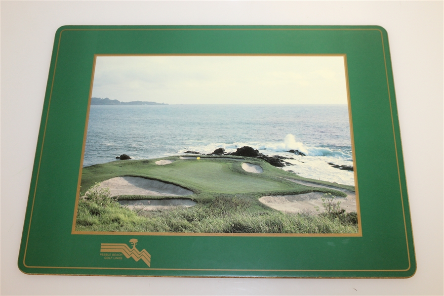 Set of Four Cork Board Pimpernel Pebble Beach Golf Links Placemats - 12 x 16
