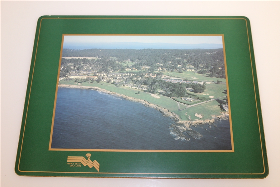 Set of Four Cork Board Pimpernel Pebble Beach Golf Links Placemats - 12 x 16