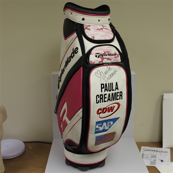 Paula Creamer Signed Pick Camouflage TaylorMade Golf Bag - JSA AOLA