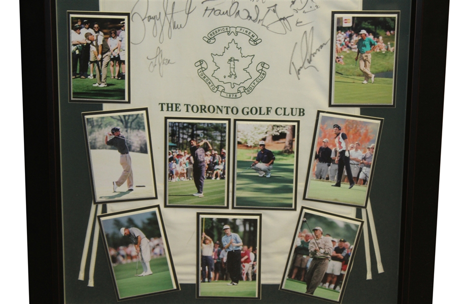 Multi-Signed Toronto Golf Club Caddy Bib by Payne Stewart & Others - Framed PSA/DNA #B99119