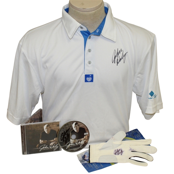 Signed John Daly Polo, Golf Glove, And CD  - JSA AOLA