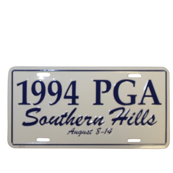 1994 PGA Southern Hills August 8-14 License Plate 
