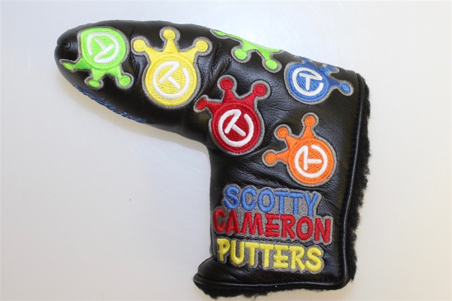 Black Scotty Cameron Dancing Crown Circle T Blade Head Cover - Titleist