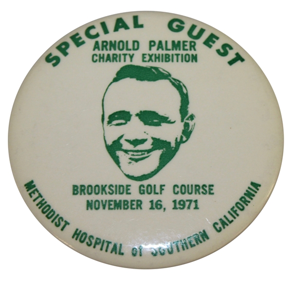 1971 Guest Arnold Palmer Charity Exhibition Badge
