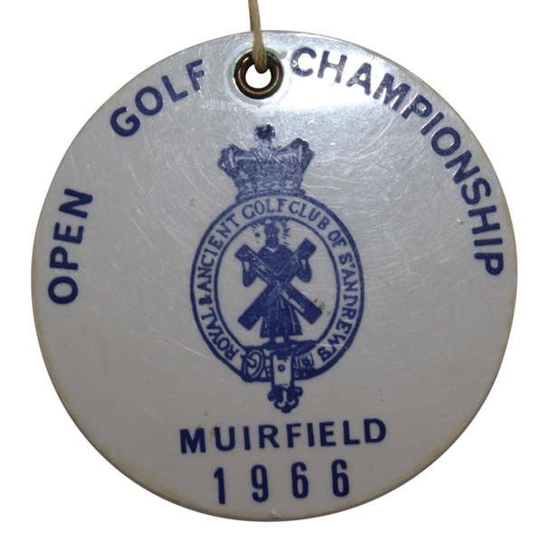 1966 British Open Muirfield Bag Tag - Nicklaus 1st Win