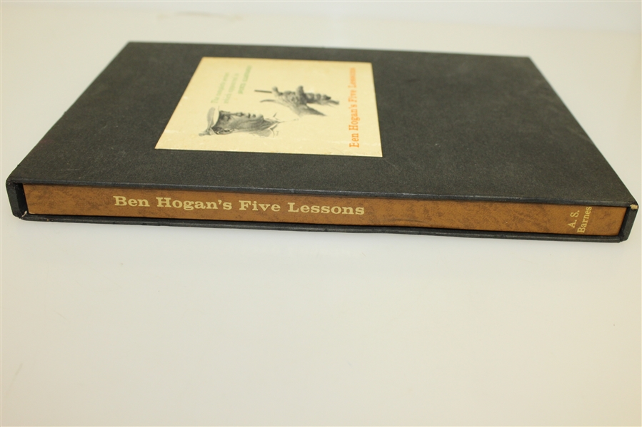 1957 Ben Hogan's Five Lessons Deluxe 1st Edition In Slip Case