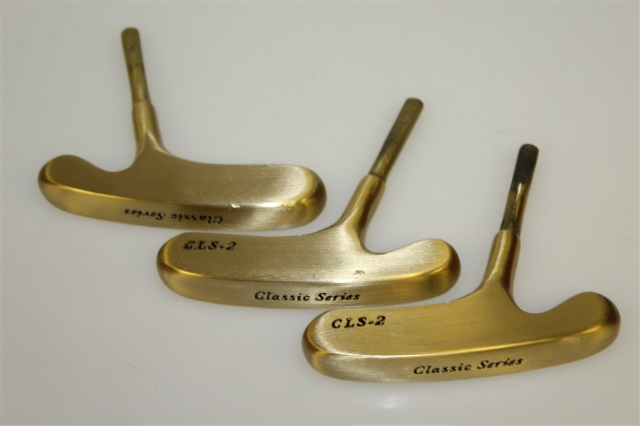3 Individually Signed CLS-2 Classic Series Blade Style Putter Heads - Gene Sarazen, Byron Nelson & Sam Snead JSA/AOLA