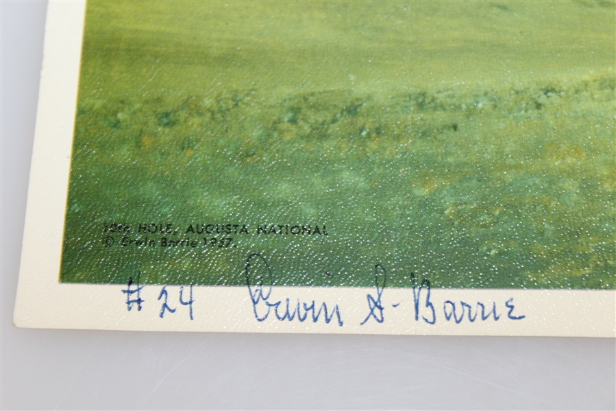 Erwin Barrie Golf Scene Prints - 5th Hold St. Andrews (USA), 14th Hole Pine Valley, 10th Hole Augusta National