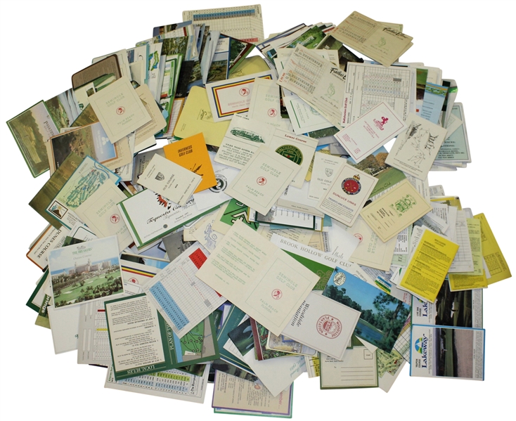 Hundreds Of Score Cards - Seminole Golf Club, Old Course At St. Andrews, Pinehurst Country Club & And Others
