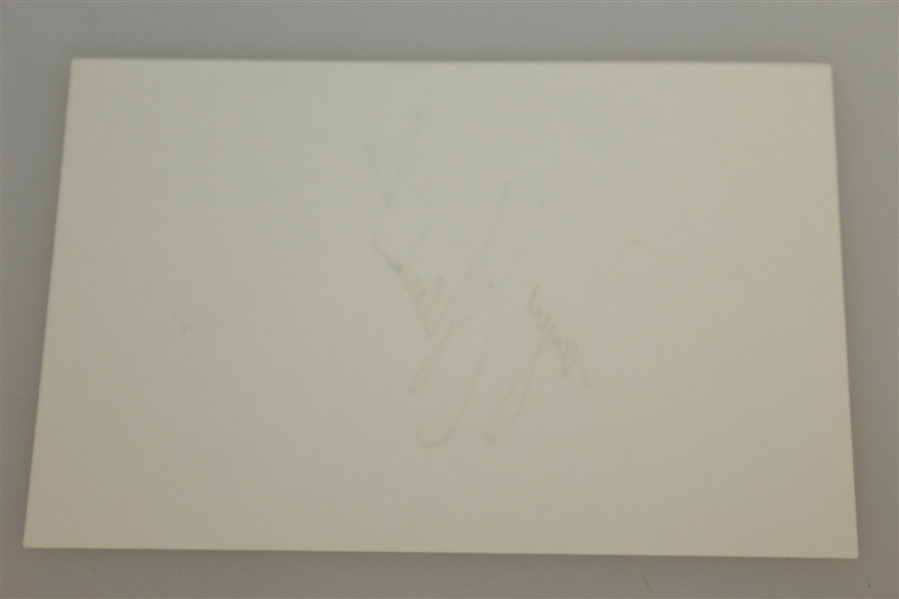 Payne Stewart Signed 4 x 6 Card JSA AOLA