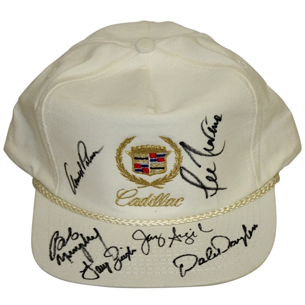 Arnold Palmer, Lee Trevino & Others Signed Classic Cadillac Golf Hat JSA ALOA