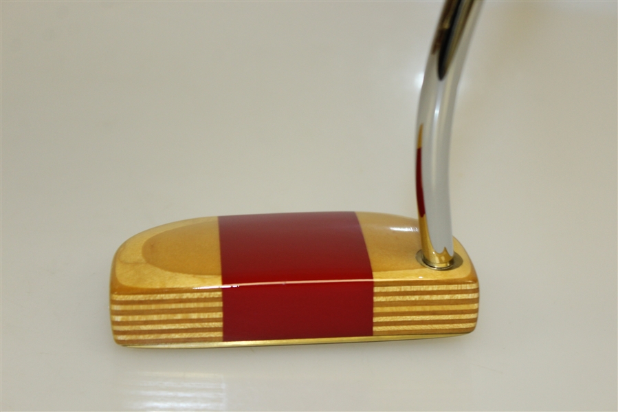 PING Dasner Wooden Head Putter w/ Brass Sole Plate & Head Cover - Great Condition