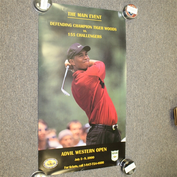 2000 Advil Western Open Poster Featuring Tiger Woods