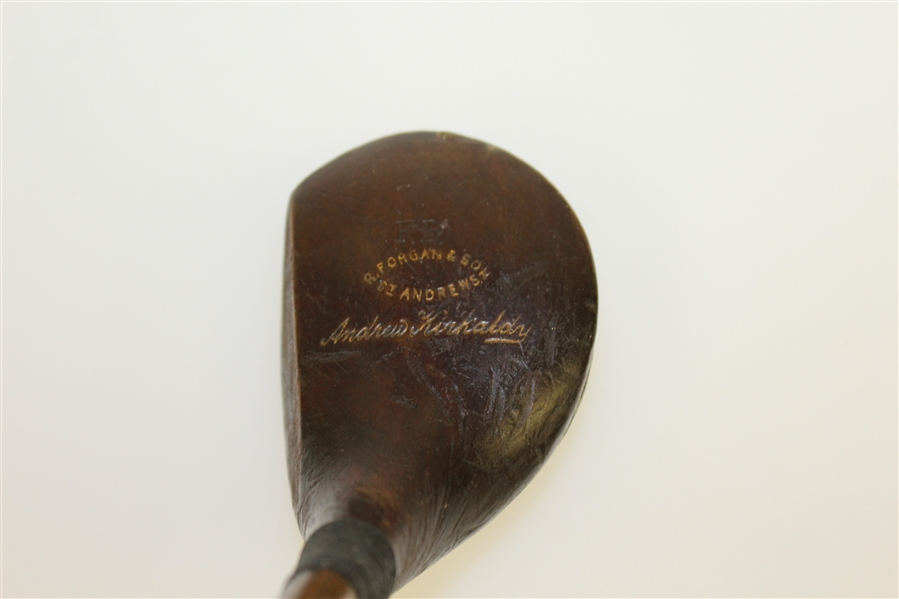  Robert  Forgan & Son St. Andrews Andrew Kirkaldy Play Club with C.F.B Crown Stamp