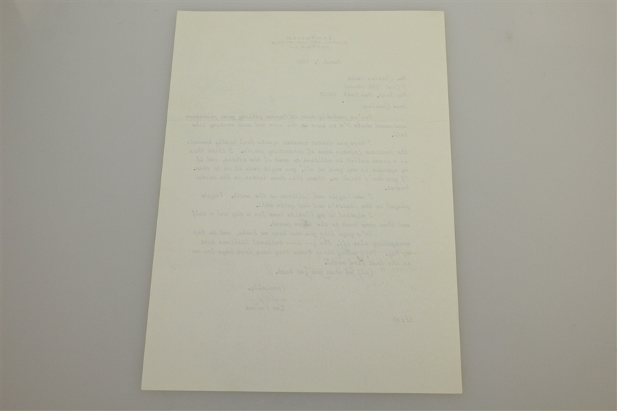 Leo Fraser Signed Five Letters to Charles Price JSA ALOA