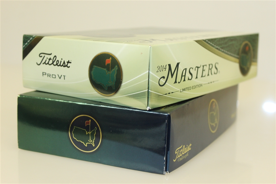 Two Dozen Masters Limited Edition Pro-V1 Golf Balls - 2014 & 2016