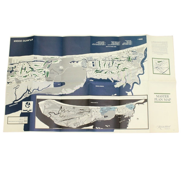 1982 Kiawah Island Master Plan Foldout Double-Sided Map