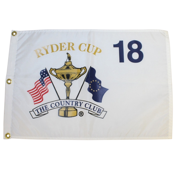 1999 Ryder Cup at The Country Club White Screen Flag - Battle at Brookline!