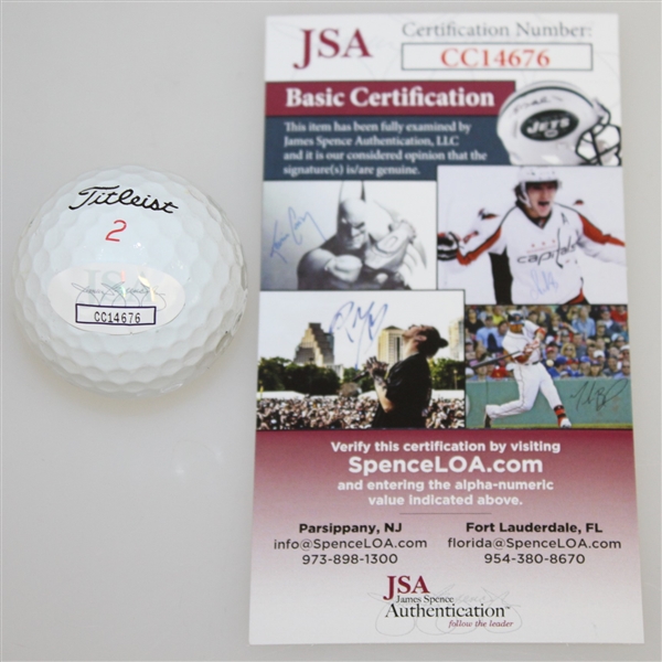 Danny Willett Signed Masters Classic Logo Golf Ball JSA #CC14676