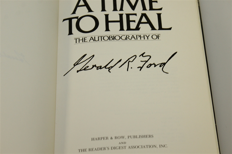 President Gerald Ford Signed 'A Time to Heal' Autobiography to Doug Sanders PSA/DNA #AG00111