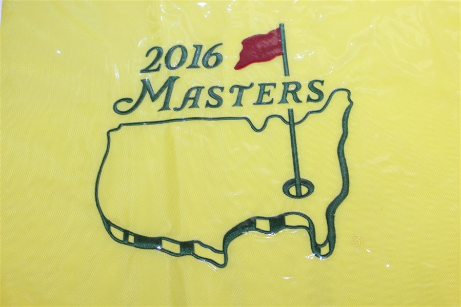 2014 & Two 2016 Masters Embroidered Flags with Undated Masters Garden Flag