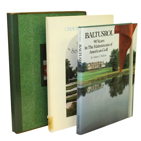 Baltusrol, Oakmont CC, & Prestwick GC Club History Books