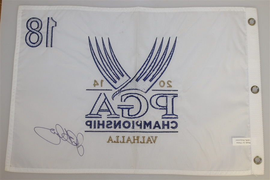 Rory McIlroy Signed 2014 PGA Championship at Valhalla Embroidered Flag JSA ALOA