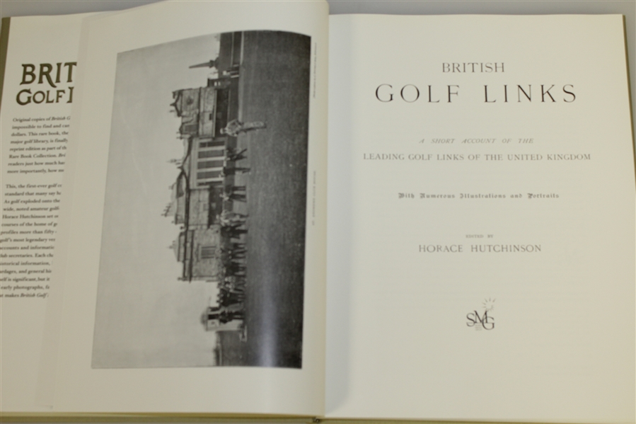 Oversized British Golf Links Book by Horace Hutchinson - New