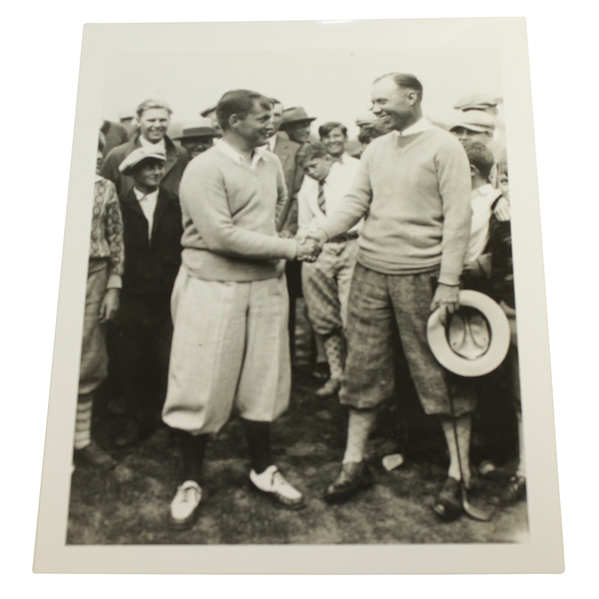 Bobby Jones Shaking Hands 8x10 B&W Woodruff Library Emory University Stamped Photo