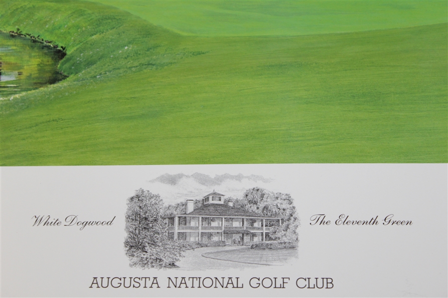 Bill Waugh Artists Proof #10 - Augusta 11th Green RTJ Collection Signed by Jones & Waugh JSA ALOA