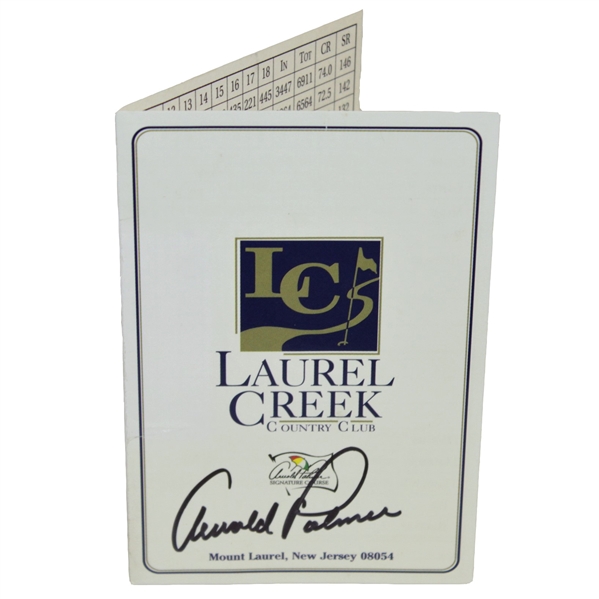 Arnold Palmer Signed Laurel Creek Official Scorecard JSA ALOA
