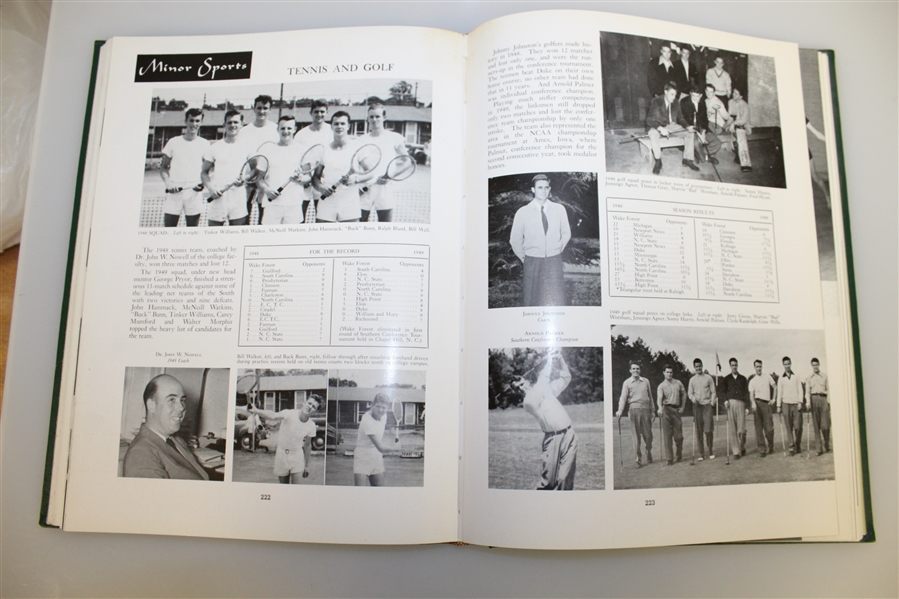 1949 Wake Forest College 'The Howler' Yearbook with Arnold Palmer