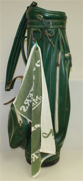 Masters Tournament Hot Z Vintage Green Golf Bag with Bag Towel