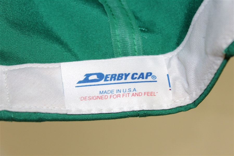 Classic Augusta National Golf Club Logo Green Hat - Made by Derby Cap