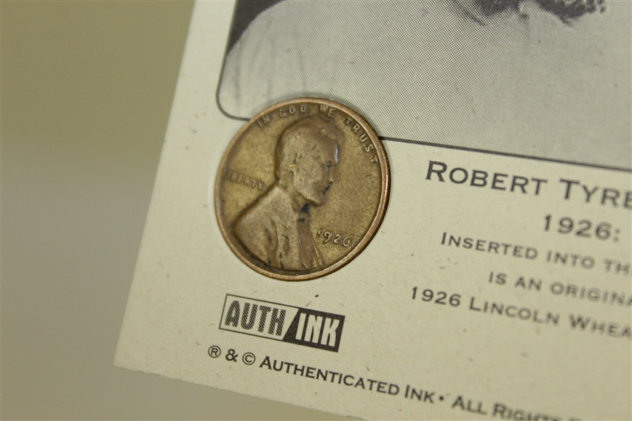 Bobby Jones 1926 Lincoln Wheat Penny Card