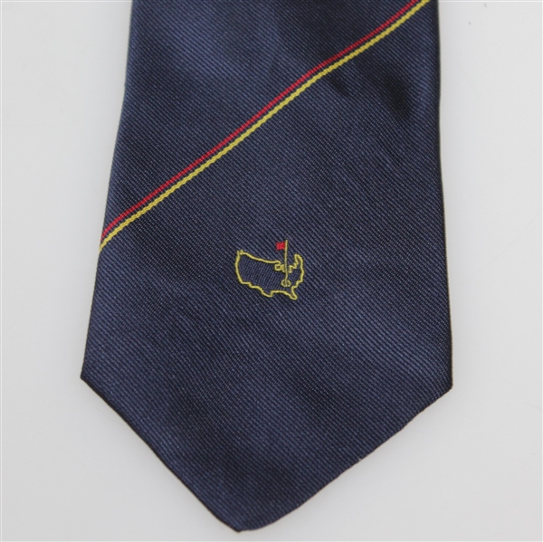 Augusta National Golf Club Navy with Red/Yellow Stripe Member Tie - Classic