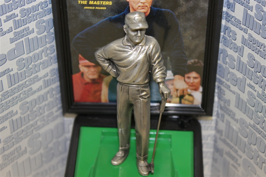 Arnold Palmer '1962 Sports Illustrated' Pewter Statue & Repro Magazine Display