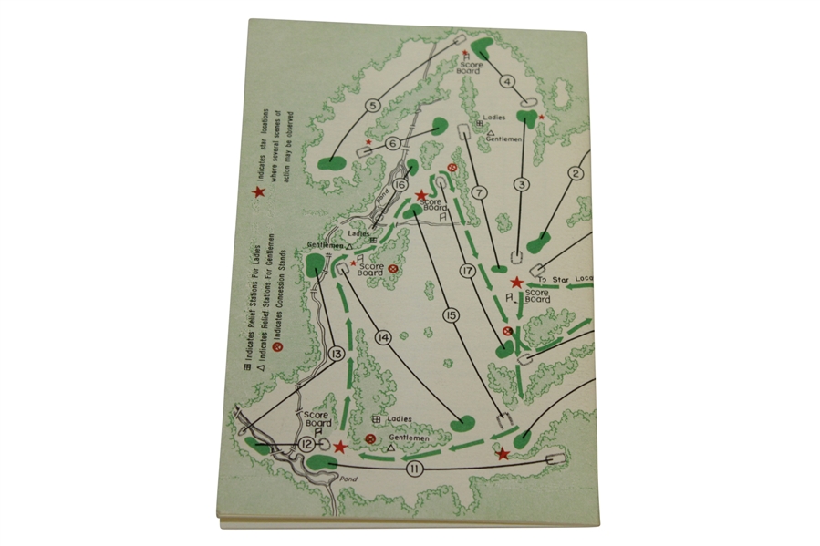 1955 Masters Tournament Spectator Guide - Cary Middlecoff Winner