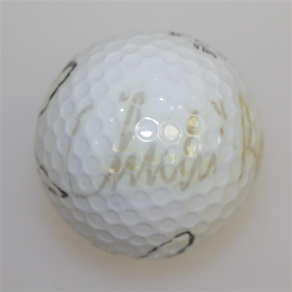 Arnold Palmer, Gary Player, & ChiChi Rodriguez Multi-Signed Golf Ball JSA ALOA