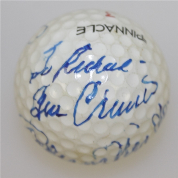 Jack Nicklaus, Ben Crenshaw, & Johnny Miller Multi-Signed Golf Ball JSA ALOA